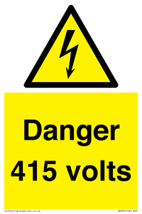 Danger 415 volts